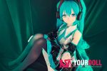 CroissantDoll(羊角社Doll) #B03 155cm デカールメイク ビニール製のヘッド ホワイト肌 萌え 電子の歌姫 同じ服購入可 ラブドール - 画像 (5)
