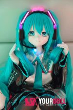 CroissantDoll(羊角社Doll) #B03 155cm デカールメイク ビニール製のヘッド ホワイト肌 萌え 電子の歌姫 同じ服購入可 ラブドール - 画像 (3)