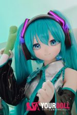 CroissantDoll(羊角社Doll) #B03 155cm デカールメイク ビニール製のヘッド ホワイト肌 萌え 電子の歌姫 同じ服購入可 ラブドール - 画像 (2)