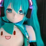 CroissantDoll(羊角社Doll) #B03 155cm デカールメイク ビニール製のヘッド ホワイト肌 萌え 電子の歌姫 同じ服購入可 ラブドール