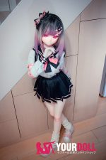 CroissantDoll(羊角社Doll) #B04 155cm-plus デカールメイク ビニール製のヘッド ホワイト肌 綺麗 無愛想 同じ服購入可 ラブドール - 画像 (6)