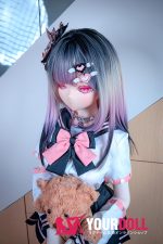 CroissantDoll(羊角社Doll) #B04 155cm-plus デカールメイク ビニール製のヘッド ホワイト肌 綺麗 無愛想 同じ服購入可 ラブドール - 画像 (4)