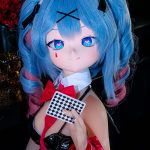 CroissantDoll(羊角社Doll) #B02 132cm-大胸 デカールメイク ビニール製のヘッド ホワイト肌 バニーガール ハート目 エッチ 同じ服購入可 ラブドール