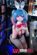 CroissantDoll(羊角社Doll) #B03 155cm デカールメイク ビニール製のヘッド ホワイト肌 バニーガール ハート目 エロ 同じ服購入可 ラブドール - 画像 (2)