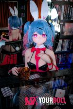 CroissantDoll(羊角社Doll) #B03 155cm デカールメイク ビニール製のヘッド ホワイト肌 バニーガール ハート目 エロ 同じ服購入可 ラブドール - 画像 (6)
