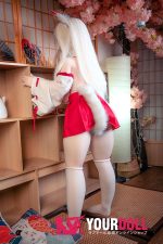 CroissantDoll(羊角社Doll) #BR01 128cm 手描きメイク シリコンヘッド たわわに実った巨乳 女狐 ぽっちゃり 3Dの口 同じ服購入可 ラブドール - 画像 (19)
