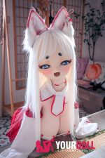 CroissantDoll(羊角社Doll) #BR01 128cm 手描きメイク シリコンヘッド たわわに実った巨乳 女狐 ぽっちゃり 3Dの口 同じ服購入可 ラブドール - 画像 (5)