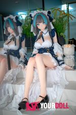 CroissantDoll(羊角社Doll) #B03 165cm 手描きメイク ビニール製のヘッド ホワイト肌 等身大 コスプレ系 同じ服購入可 ラブドール - 画像 (7)