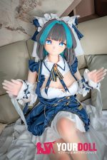 CroissantDoll(羊角社Doll) #B03 165cm 手描きメイク ビニール製のヘッド ホワイト肌 等身大 コスプレ系 同じ服購入可 ラブドール - 画像 (2)