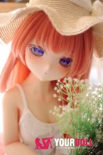 CroissantDoll(羊角社Doll) #B02 132cm-大胸 手描きメイク ビニール製のヘッド ホワイト肌 無垢 可憐 ラブドール - 画像 (4)