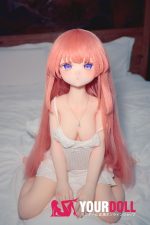 CroissantDoll(羊角社Doll) #B02 132cm-大胸 手描きメイク ビニール製のヘッド ホワイト肌 無垢 可憐 ラブドール - 画像 (9)