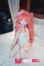 CroissantDoll(羊角社Doll) #B02 132cm-大胸 手描きメイク ビニール製のヘッド ホワイト肌 無垢 可憐 ラブドール - 画像 (15)