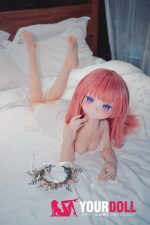 CroissantDoll(羊角社Doll) #B02 132cm-大胸 手描きメイク ビニール製のヘッド ホワイト肌 無垢 可憐 ラブドール - 画像 (14)