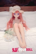CroissantDoll(羊角社Doll) #B02 132cm-大胸 手描きメイク ビニール製のヘッド ホワイト肌 無垢 可憐 ラブドール - 画像 (19)