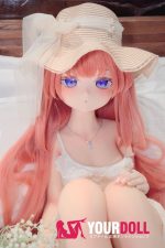 CroissantDoll(羊角社Doll) #B02 132cm-大胸 手描きメイク ビニール製のヘッド ホワイト肌 無垢 可憐 ラブドール