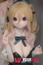 CroissantDoll(羊角社Doll) #B01 148cm 手描きメイク ビニール製のヘッド ホワイト肌 バニーガール ラブドール