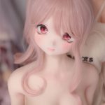 CroissantDoll(羊角社Doll) #B01 148cm 手描きメイク ビニール製のヘッド ホワイト肌 美乳 ラブドール