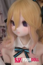 CroissantDoll(羊角社Doll) #B01 148cm 手描きメイク ビニール製のヘッド ホワイト肌 バニーガール ラブドール - 画像 (3)