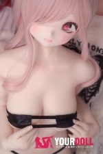 CroissantDoll(羊角社Doll) #B01 148cm 手描きメイク ビニール製のヘッド ホワイト肌 美乳 ラブドール - 画像 (3)