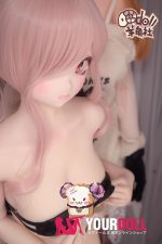 CroissantDoll(羊角社Doll) #B01 148cm 手描きメイク ビニール製のヘッド ホワイト肌 美乳 ラブドール - 画像 (2)