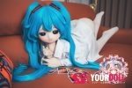 CroissantDoll(羊角社Doll) #B06 132cm-小胸 手描きメイク ビニール製のヘッド ホワイト肌 メスガキ 同じ服購入可 アニメドール 新品 - 画像 (12)