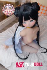CroissantDoll(羊角社Doll) #B06 141cm 手描きメイク ビニール製のヘッド ホワイト肌 無邪気 同じ服購入可 アニメドール 新品 - 画像 (3)