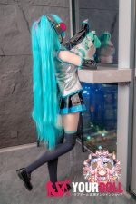CroissantDoll(羊角社Doll) #B03 155cm デカールメイク ビニール製のヘッド ホワイト肌 愛嬌 コスプレ系 同じ服購入可 ラブドール - 画像 (8)