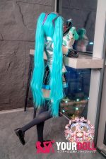 CroissantDoll(羊角社Doll) #B03 155cm デカールメイク ビニール製のヘッド ホワイト肌 愛嬌 コスプレ系 同じ服購入可 ラブドール - 画像 (7)