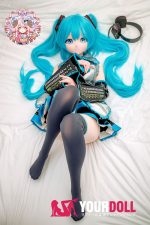 CroissantDoll(羊角社Doll) #B03 155cm デカールメイク ビニール製のヘッド ホワイト肌 愛嬌 コスプレ系 同じ服購入可 ラブドール - 画像 (3)