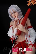 JiuShengDoll Kaiya #56B 156cm(軽量化) Bカップ フルシリコン 顎機能付き リアルな肌質感付き ノーマル肌 巫女 エッチ ラブドール - 画像 (14)