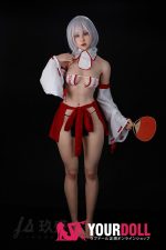 JiuShengDoll Kaiya #56B 156cm(軽量化) Bカップ フルシリコン 顎機能付き リアルな肌質感付き ノーマル肌 巫女 エッチ ラブドール - 画像 (29)