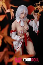 JiuShengDoll Kaiya #56B 156cm(軽量化) Bカップ フルシリコン 顎機能付き リアルな肌質感付き ノーマル肌 巫女 エッチ ラブドール - 画像 (25)