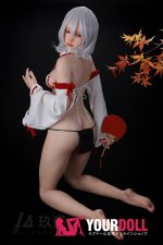 JiuShengDoll Kaiya #56B 156cm(軽量化) Bカップ フルシリコン 顎機能付き リアルな肌質感付き ノーマル肌 巫女 エッチ ラブドール - 画像 (21)
