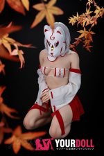 JiuShengDoll Kaiya #56B 156cm(軽量化) Bカップ フルシリコン 顎機能付き リアルな肌質感付き ノーマル肌 巫女 エッチ ラブドール - 画像 (26)