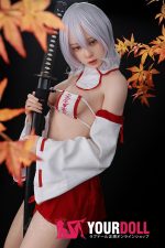 JiuShengDoll Kaiya #56B 156cm(軽量化) Bカップ フルシリコン 顎機能付き リアルな肌質感付き ノーマル肌 巫女 エッチ ラブドール - 画像 (8)