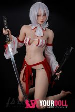 JiuShengDoll Kaiya #56B 156cm(軽量化) Bカップ フルシリコン 顎機能付き リアルな肌質感付き ノーマル肌 巫女 エッチ ラブドール - 画像 (20)