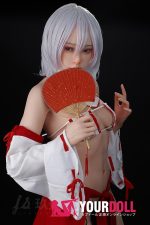 JiuShengDoll Kaiya #56B 156cm(軽量化) Bカップ フルシリコン 顎機能付き リアルな肌質感付き ノーマル肌 巫女 エッチ ラブドール - 画像 (7)
