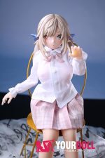 Otaku Doll 52cm 1.8KG 1穴あり ビニール製のヘッド+シリコンボディ 画像通りの下着付き 服追加可 エルフ耳 オッドアイ オナホール - 画像 (10)