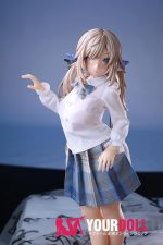 Otaku Doll 52cm 1.8KG 1穴あり ビニール製のヘッド+シリコンボディ 画像通りの下着付き 服追加可 エルフ耳 オッドアイ オナホール - 画像 (11)