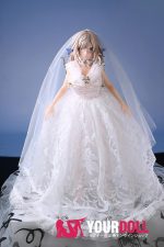 Otaku Doll 52cm 1.8KG 1穴あり ビニール製のヘッド+シリコンボディ 画像通りの下着付き 服追加可 エルフ耳 オッドアイ オナホール - 画像 (9)