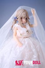 Otaku Doll 52cm 1.8KG 1穴あり ビニール製のヘッド+シリコンボディ 画像通りの下着付き 服追加可 エルフ耳 オッドアイ オナホール - 画像 (7)