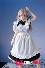 Otaku Doll 52cm 1.8KG 1穴あり ビニール製のヘッド+シリコンボディ 画像通りの下着付き 服追加可 エルフ耳 オッドアイ オナホール - 画像 (2)