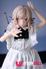 Otaku Doll 52cm 1.8KG 1穴あり ビニール製のヘッド+シリコンボディ 画像通りの下着付き 服追加可 エルフ耳 オッドアイ オナホール - 画像 (4)