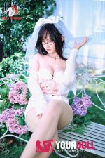 DOLLSENIOR 舞雪(Wuxue) 165cm Bカップ リアルな肌質感付き ノーマル肌 フルシリコン 顎機能付き ブライド 花嫁 綺麗 ラブドール - 画像 (22)