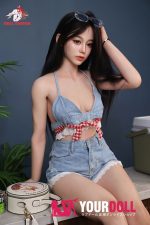 DOLLSENIOR 颂英(Songying) 165cm Bカップ リアルな肌質感付き ノーマル肌 フルシリコン 顎機能付き 美人 魅惑 アジア系 ラブドール - 画像 (5)