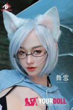 DOLLSENIOR 舞雪(Wuxue) 165cm Bカップ リアルな肌質感付き ノーマル肌 フルシリコン 顎機能付き 猫系彼女 ラブドール