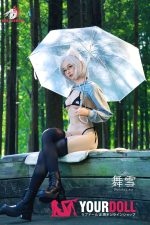 DOLLSENIOR 舞雪(Wuxue) 165cm Bカップ リアルな肌質感付き ノーマル肌 フルシリコン 顎機能付き 猫系彼女 ラブドール - 画像 (2)