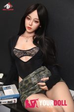 DOLLSENIOR 颂英(Songying) 165cm Bカップ リアルな肌質感付き ノーマル肌 フルシリコン 顎機能付き 等身大 ほくろ ラブドール - 画像 (2)