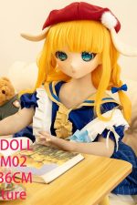 GUAVADOLL DM02 136cm AAカップ ノーマル肌 手描きメイク ビニール製のヘッド 可愛い お嬢ちゃん アニメドール - 画像 (9)