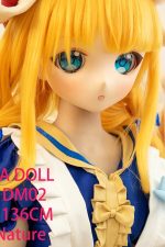 GUAVADOLL DM02 136cm AAカップ ノーマル肌 手描きメイク ビニール製のヘッド 可愛い お嬢ちゃん アニメドール - 画像 (3)